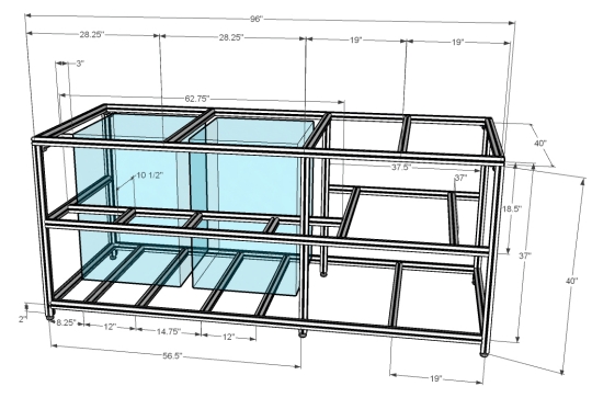 structural aluminum trade show table